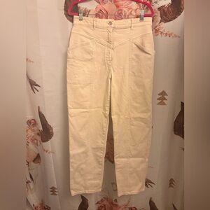 Wilfred Cream Straight Leg Women's Jeans